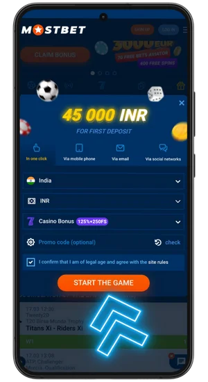 Register at an online casino