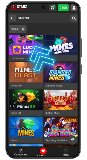 Find Mines in the casino library